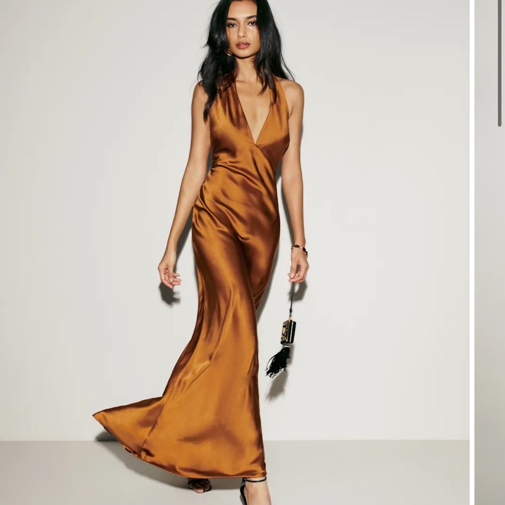 Reformation Daniela Silk Dress